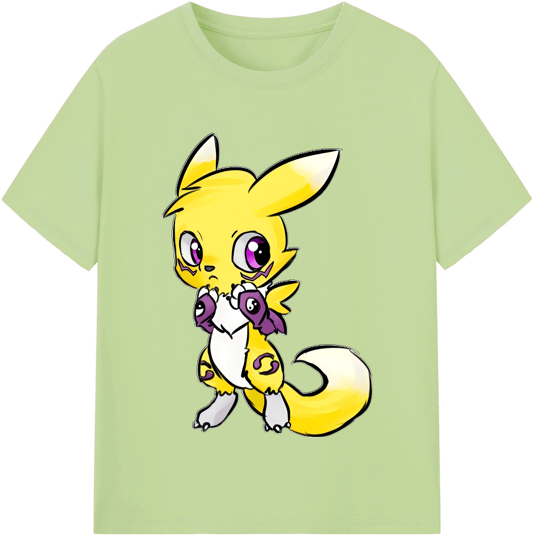 （画像用） Digimon デジタルモンスター/デジモン 綿100％半袖Tシャツ（フロントプリント）